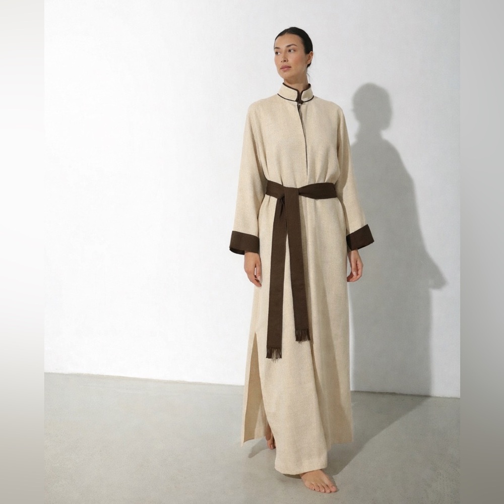 Moschino Couture Kaftan Trench Coat Silk Lined Made in Italy Rare Vintage